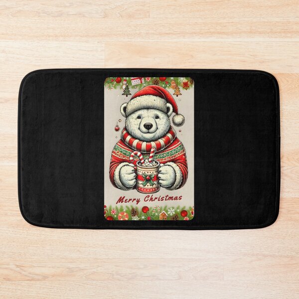 Item preview, Christmas polar bear with hot chocolate designed and sold by umfhn.
