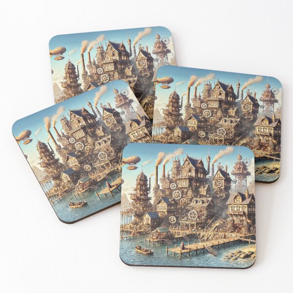 Item preview, Steampunk Harbor City designed and sold by Amanda's Factory.