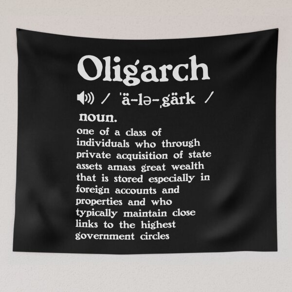 Item preview, The Definition of Oligarch designed and sold by Unhinged Heather.