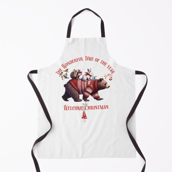 Item preview, Christmas bear with friends and festive message designed and sold by KolbaVison.