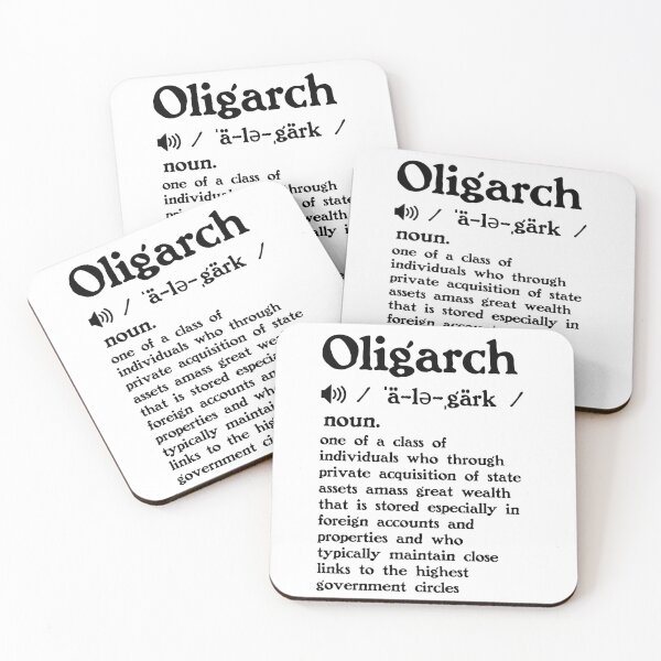 Item preview, The Definition of Oligarch designed and sold by Unhinged Heather.