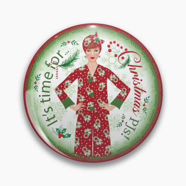 Item preview, It's Time For Christmas PJs of ravishing red and gorgeous green! designed and sold by SandedollArt.