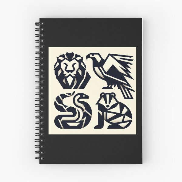 Item preview, Wizard's House Wizard's School Lion, Eagle, Snake, Badger designed and sold by ShirtWardrobe.