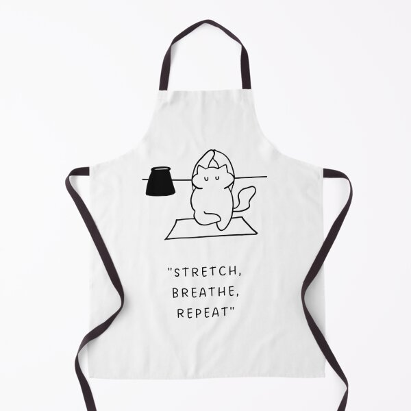 Item preview, Stretch, Breathe, Repeat | Yoga Cat Illustration designed and sold by RM-Journey.