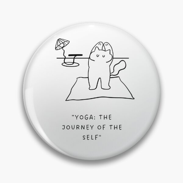 Item preview, Yoga: The Journey of the Self | Yoga Cat Illustration designed and sold by RM-Journey.