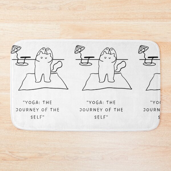Item preview, Yoga: The Journey of the Self | Yoga Cat Illustration designed and sold by RM-Journey.