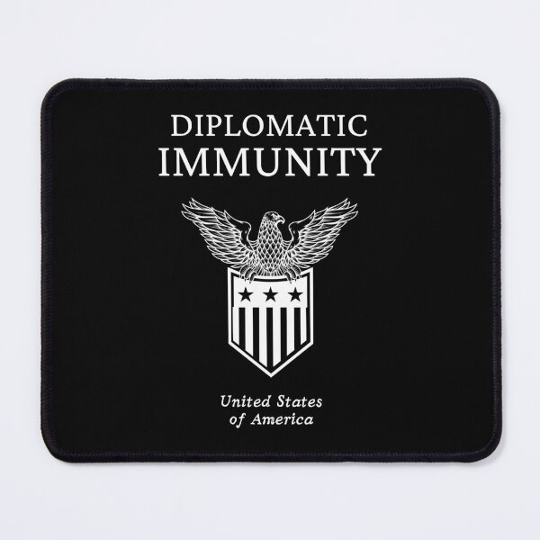 Item preview, USA Diplomatic Immunity, White designed and sold by UNK-Fatigues.