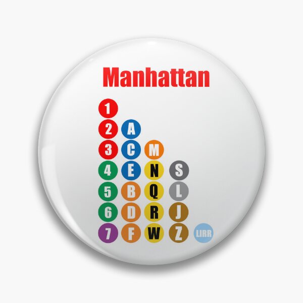Item preview, Manhattan train lines red  designed and sold by Mozart3.