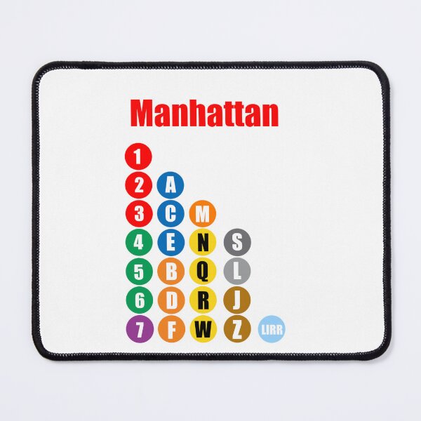 Item preview, Manhattan train lines red designed and sold by Mozart3.
