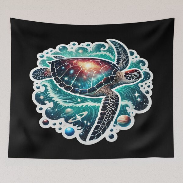 Item preview, Cosmic Sea Turtle designed and sold by PinUpPizzazz.