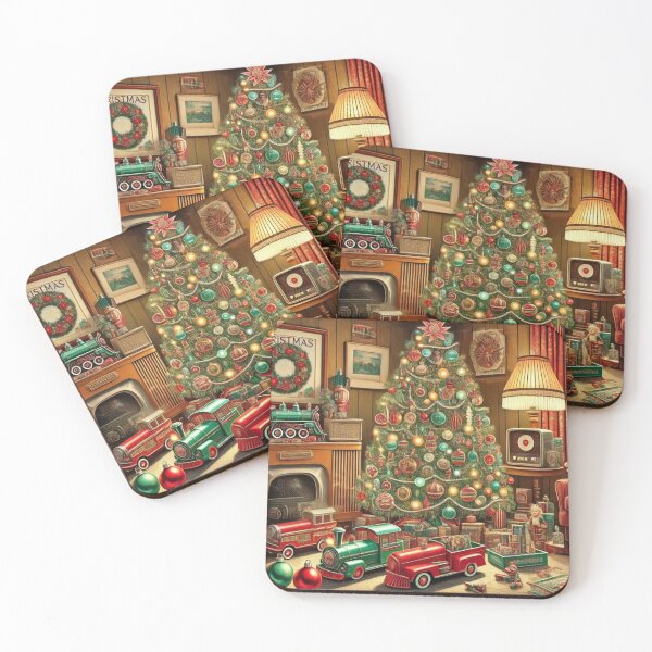 Item preview, VINTAGE 1950'S AESTHETIC CHRISTMAS SCENE #3 ART designed and sold by Arts4U.
