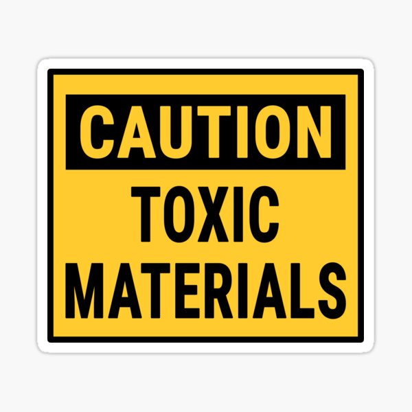 Item preview, Caution Toxic Materials designed and sold by Speed Prints.