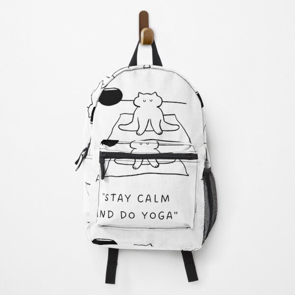 Item preview, Stay Calm and Do Yoga | Yoga Cat Illustration designed and sold by RM-Journey.
