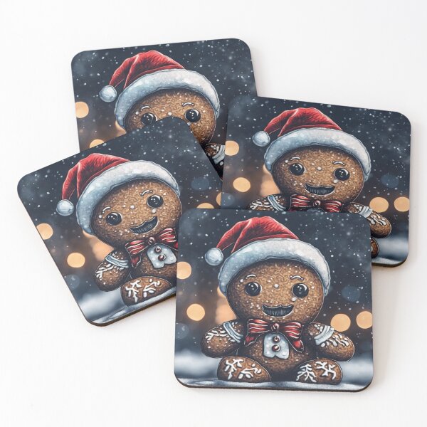 Item preview, Christmas and Holiday Gingerbread man - Watercolor & Ink 19 designed and sold by KBMediaArt.