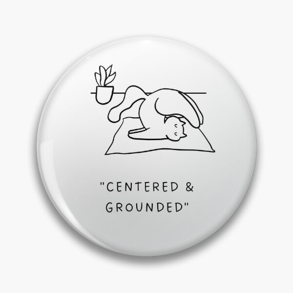 Item preview, Centered & Grounded | Yoga Cat Illustration designed and sold by RM-Journey.