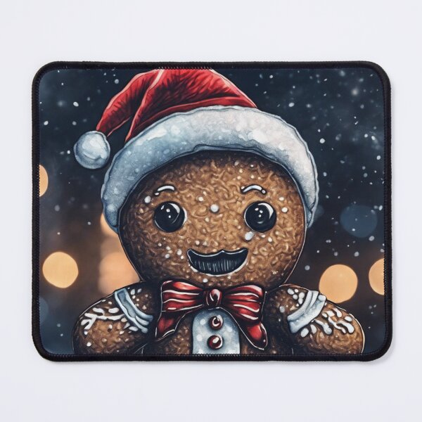 Item preview, Christmas and Holiday Gingerbread man - Watercolor & Ink 19 designed and sold by KBMediaArt.