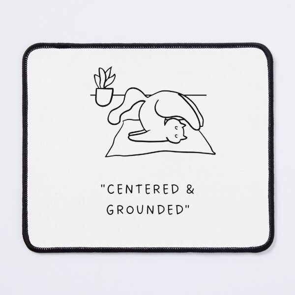 Item preview, Centered & Grounded | Yoga Cat Illustration designed and sold by RM-Journey.
