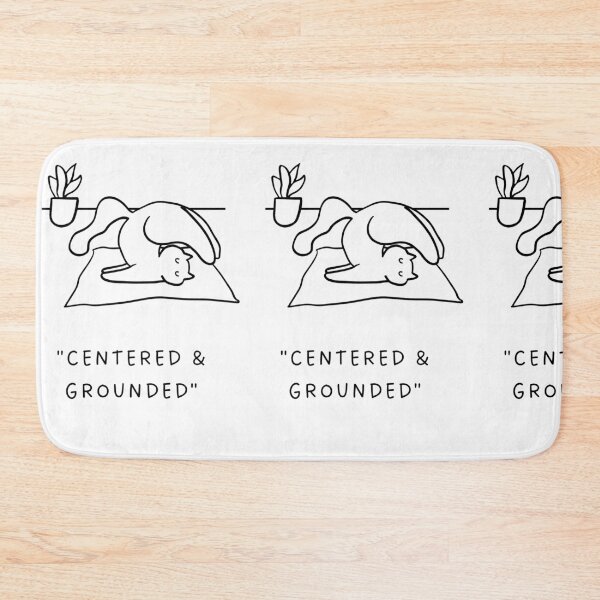 Item preview, Centered & Grounded | Yoga Cat Illustration designed and sold by RM-Journey.