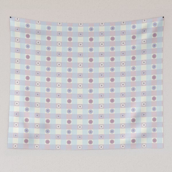 Item preview, Flowers and Plaids - ST0002 A designed and sold by The Colorful Corner.