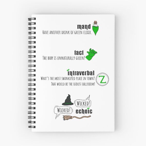 Item preview, Green musical verbal operants designed and sold by bcbayay designs.