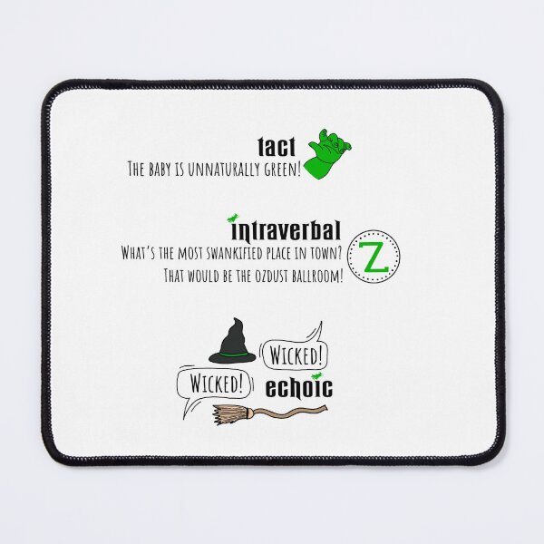 Item preview, Green musical verbal operants designed and sold by bcbayay designs.