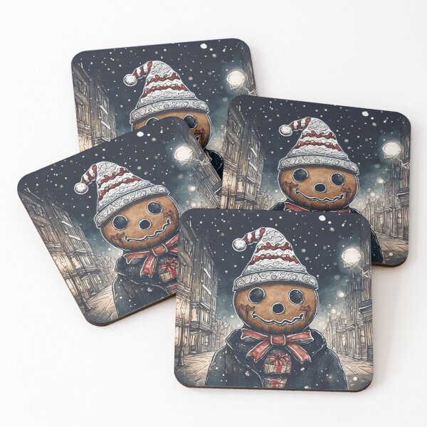 Item preview, Christmas and Holiday Gingerbread man - Watercolor & Ink 20 designed and sold by KBMediaArt.