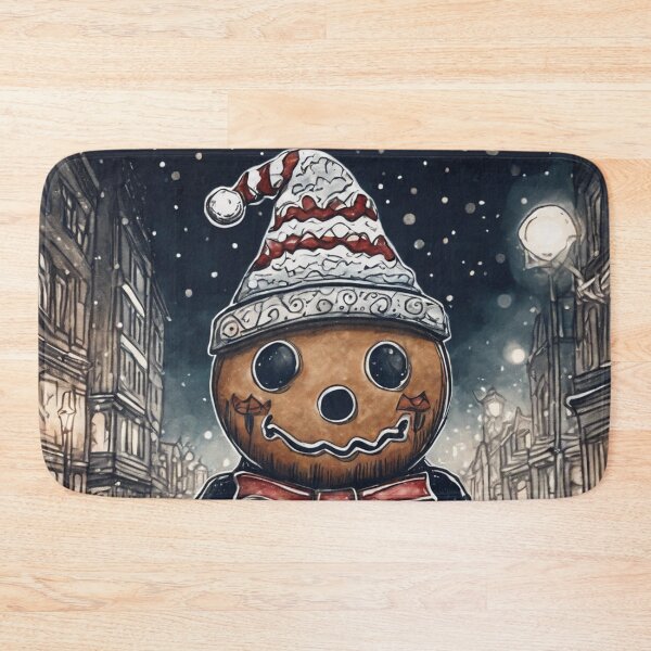 Item preview, Christmas and Holiday Gingerbread man - Watercolor & Ink 20 designed and sold by KBMediaArt.