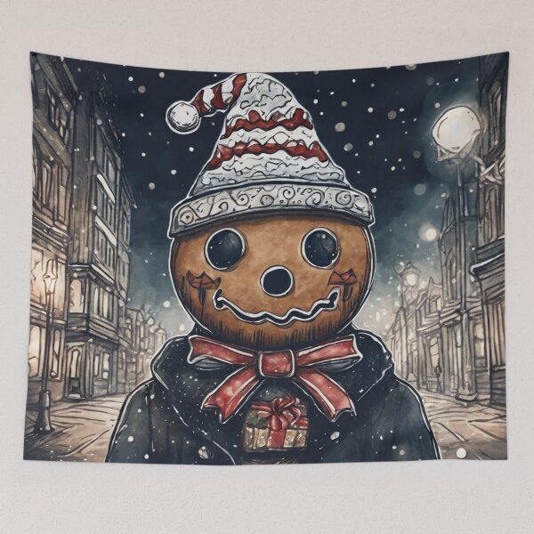 Item preview, Christmas and Holiday Gingerbread man - Watercolor & Ink 20 designed and sold by KBMediaArt.
