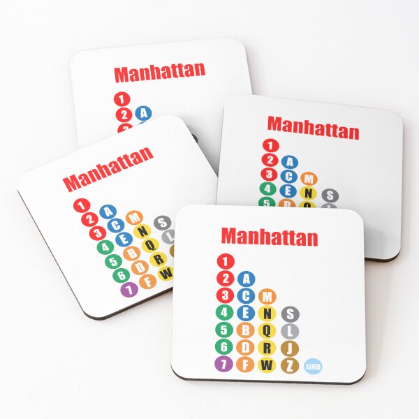 Item preview, Manhattan train lines red  designed and sold by Mozart3.