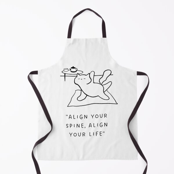 Item preview, Align Your Spine, Align Your Life | Yoga Cat Illustration designed and sold by RM-Journey.