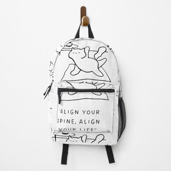 Item preview, Align Your Spine, Align Your Life | Yoga Cat Illustration designed and sold by RM-Journey.
