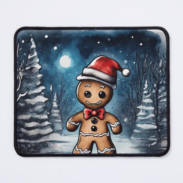 Item preview, Christmas and Holiday Gingerbread man - Watercolor & Ink 21 designed and sold by KBMediaArt.