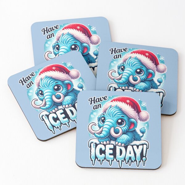 Item preview, Have an Ice Day Mammoth Christmas Design designed and sold by leyfinder.
