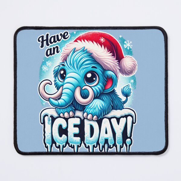 Item preview, Have an Ice Day Mammoth Christmas Design designed and sold by leyfinder.