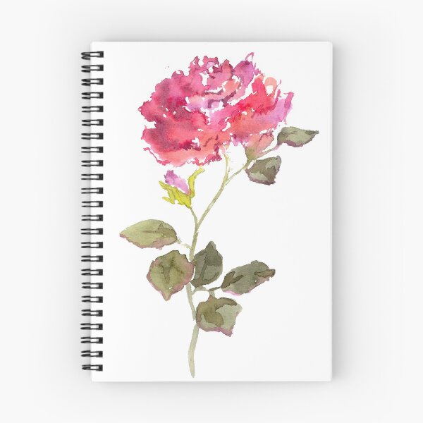 Item preview, Watercolor drawing of a red rose bud  designed and sold by VB Accessories.
