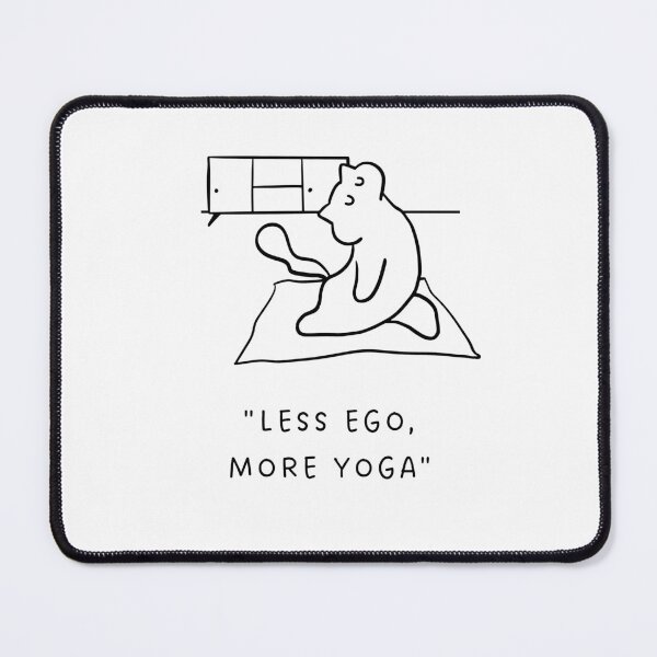 Item preview, Less Ego, More Yoga | Yoga Cat Illustration designed and sold by RM-Journey.