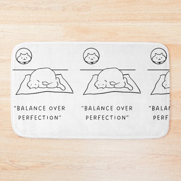 Item preview, Balance Over Perfection | Yoga Cat Illustration designed and sold by RM-Journey.