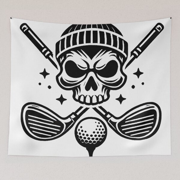 Item preview, Skull and Golf Print designed and sold by ChartGifts.