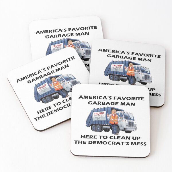 Item preview, Donald Trump President 2024 Americas Favorite Garbage Man Here to Clean Up the Democrats Mess designed and sold by FNStickers.