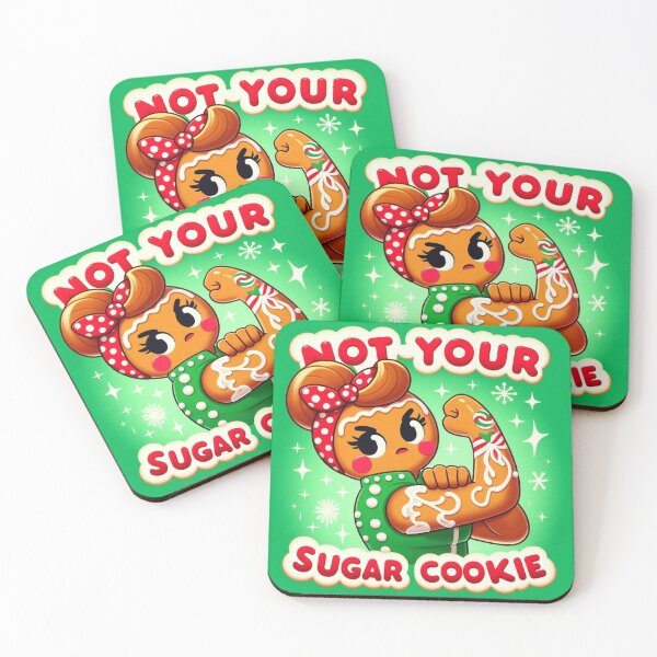 Item preview, Vintage Feminist Rosie The Riveter Gingerbread Christmas Cookie  designed and sold by FaydeFlora.