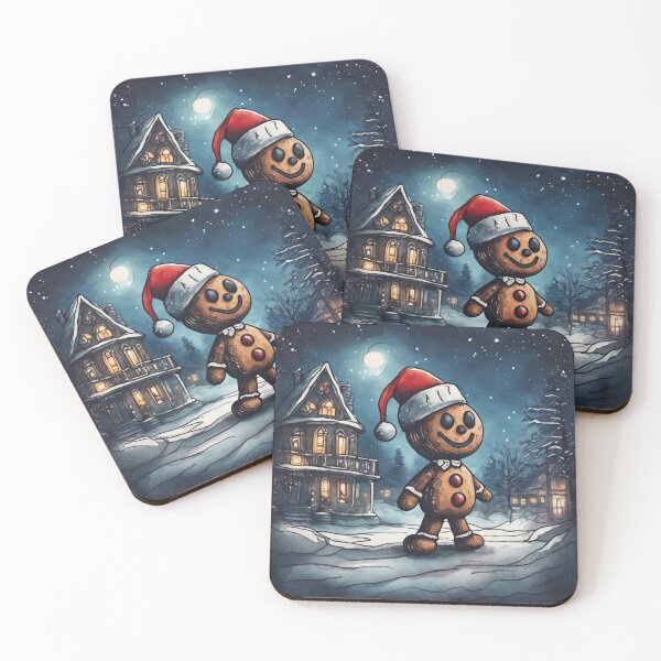 Item preview, Christmas and Holiday Gingerbread man - Watercolor & Ink 23 designed and sold by KBMediaArt.