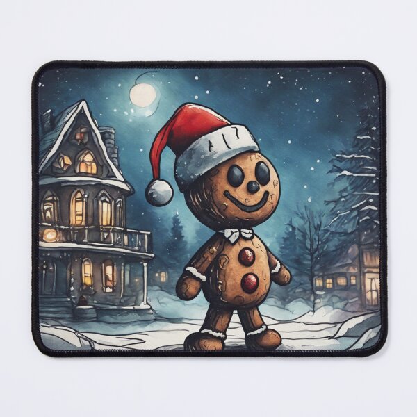 Item preview, Christmas and Holiday Gingerbread man - Watercolor & Ink 23 designed and sold by KBMediaArt.