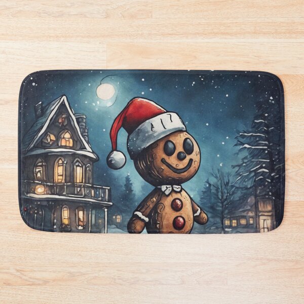 Item preview, Christmas and Holiday Gingerbread man - Watercolor & Ink 23 designed and sold by KBMediaArt.