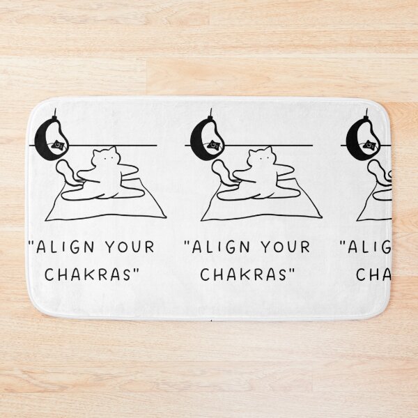 Item preview, Align Your Chakras | Yoga Cat Illustration designed and sold by RM-Journey.