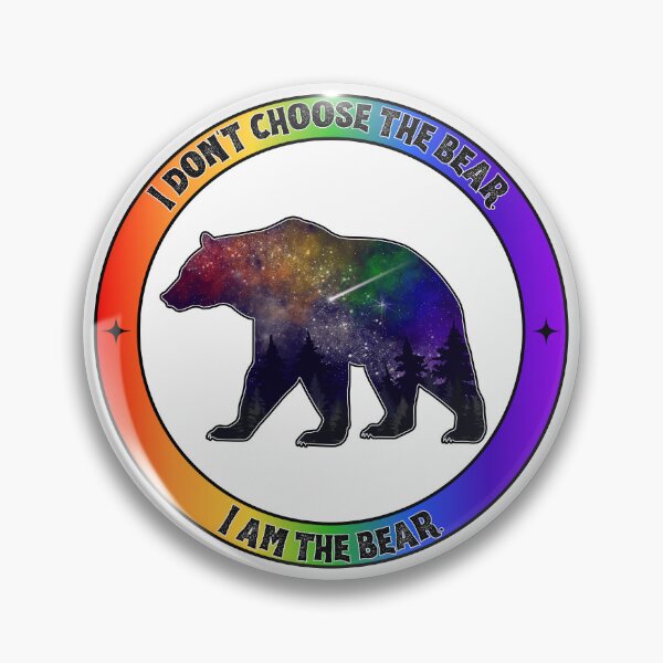 Artikelvorschau, Ich bin der Bär, inspiriertes Design mit Regenbogenwiderstand entworfen und verkauft von TwistedP-Photos.