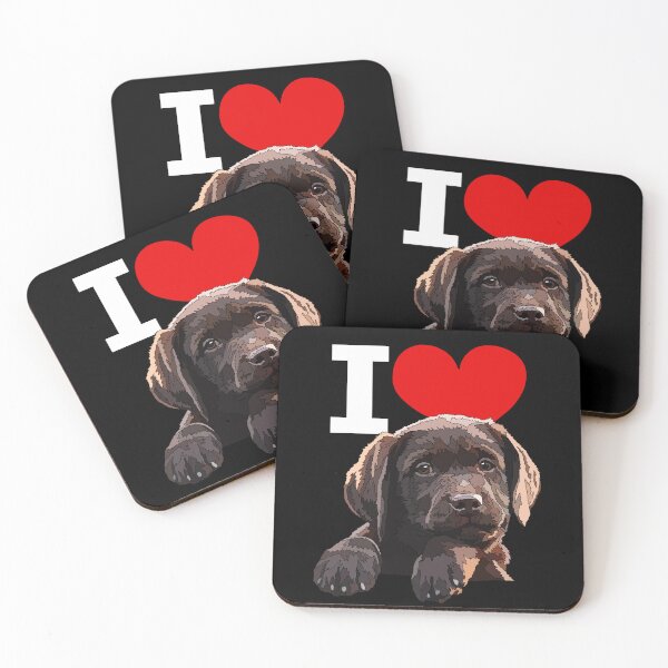 Item preview, I Love Chocolate Labrador Puppy designed and sold by Just-Arts-4U.