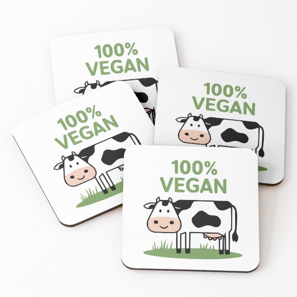 Item preview, 100 Percent Vegan - Happy Cow designed and sold by 2Blue-Dots.