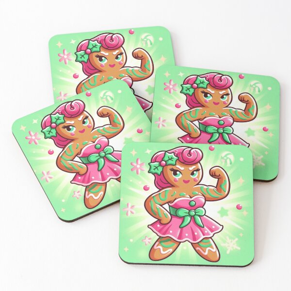 Item preview, Vintage Feminist Rosie The Riveter Gingerbread Christmas Cookie designed and sold by FaydeFlora.
