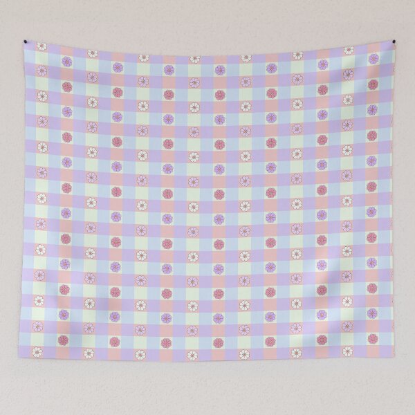 Item preview, Flowers and Plaids - ST0002 B designed and sold by The Colorful Corner.