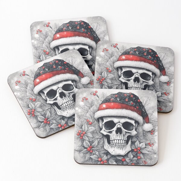 Item preview, Christmas and Holiday Skeleton - Watercolor & Ink 2 designed and sold by KBMediaArt.